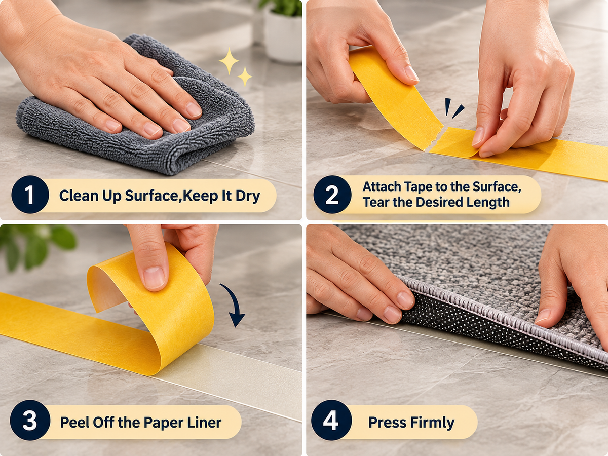How to apply double sided fiberglass mesh tape