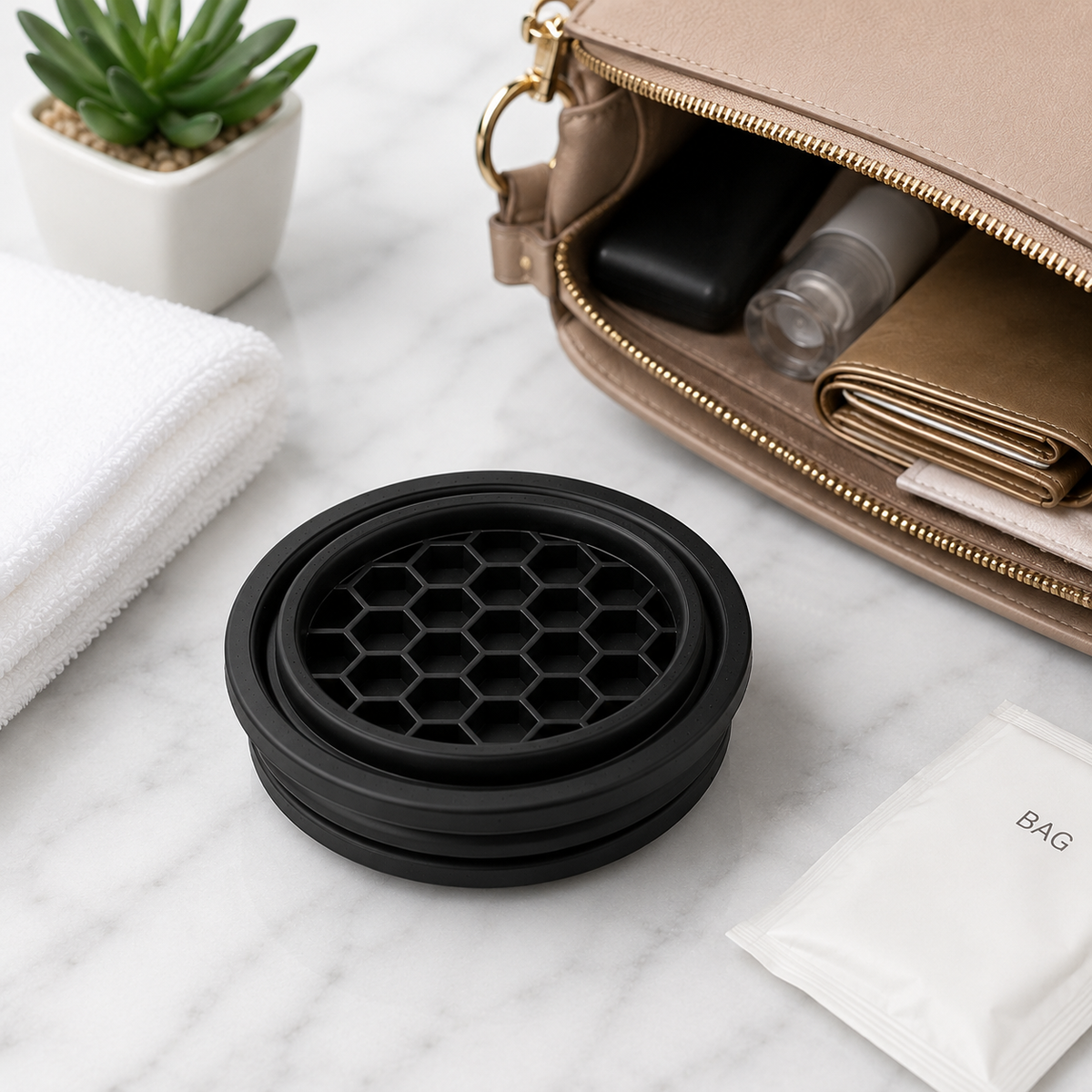 Lightweight portable silicone ice face bowl