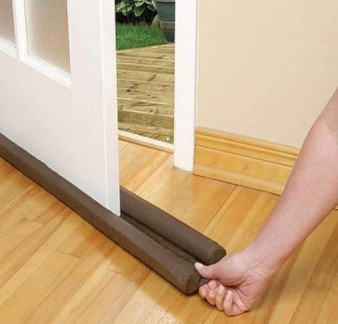 Door bottom sealing strip helping block dust and insects