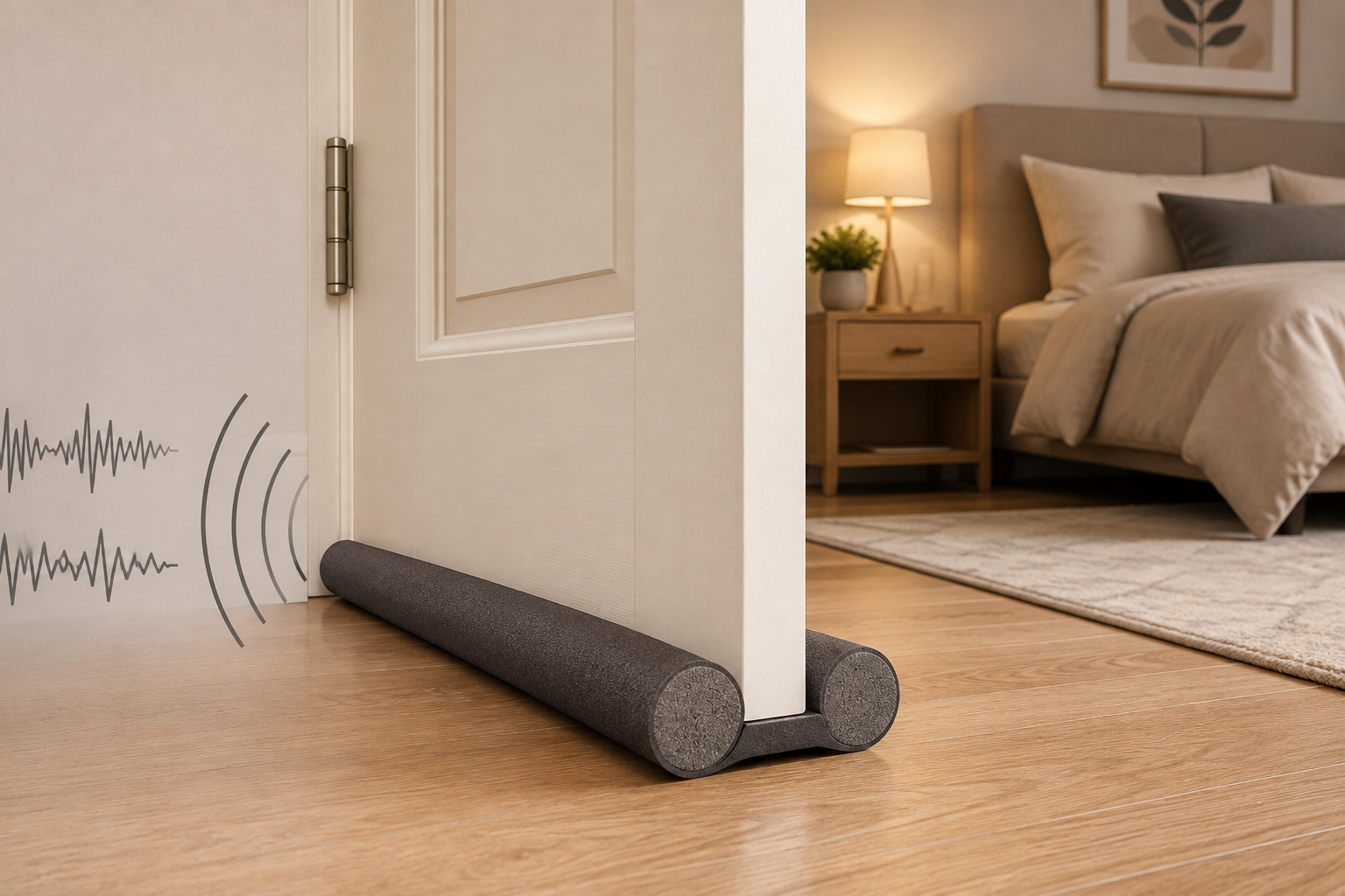 Door bottom sealing strip helping reduce outside noise