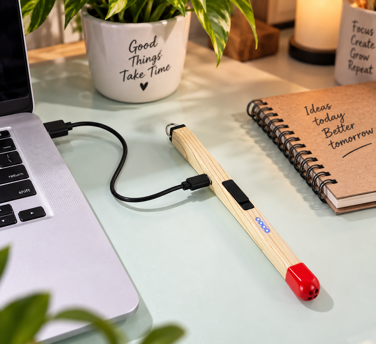 USB rechargeable Electric Match Stick Arc Lighter